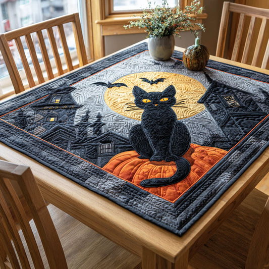 Blue Moon Shadow Quilted Table Topper NCU0NTD238