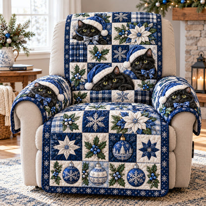 Blue Snowflake Quilted Sofa Cover NCU0NTD2420