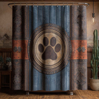 Blue Totem Shower Curtain NCU0NXD1444