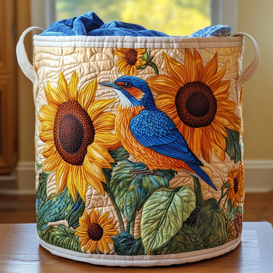 Bluebird Sunburst Quilted Laundry Basket NCU0PVL410
