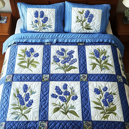 Bluebonnet Bliss Duvet Cover Set NCU0NVH625