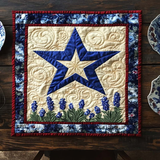 Bluebonnet Dream Path Quilted Table Topper NCU0NNT1290