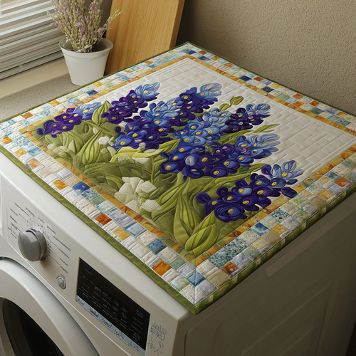 Bluebonnet Dream Path Quilted Washer and Dryer Cover NCU0NNT1355