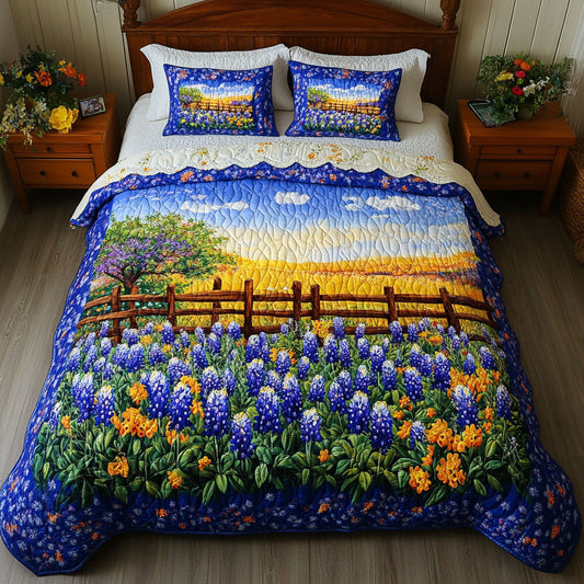 Bluebonnet Meadows Duvet Cover Set NCU0NNT509