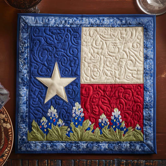 Bluebonnet Prairie Charm Quilted Table Topper NCU0NNT1292