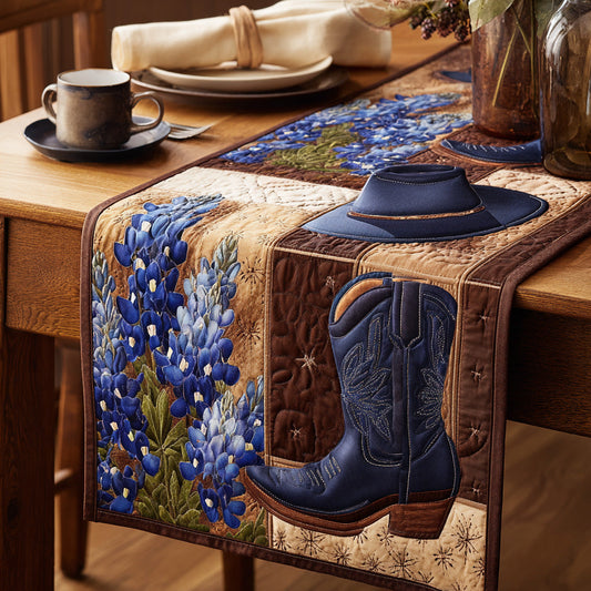 Bluebonnet Trail Quilted Table Runner NCU0LDH545