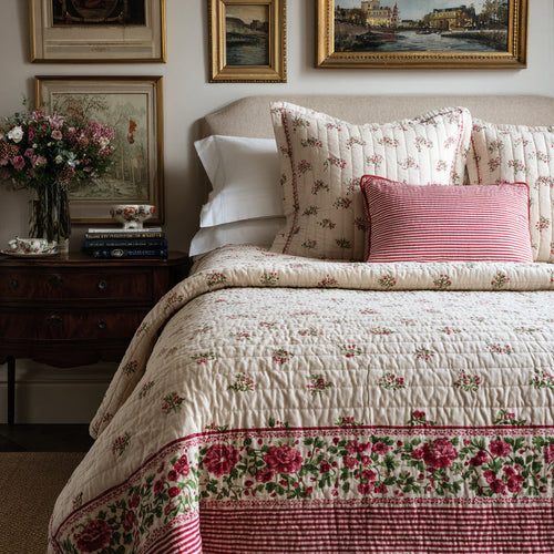 Blush Prairie Quilted Blanket NCU0LDH684