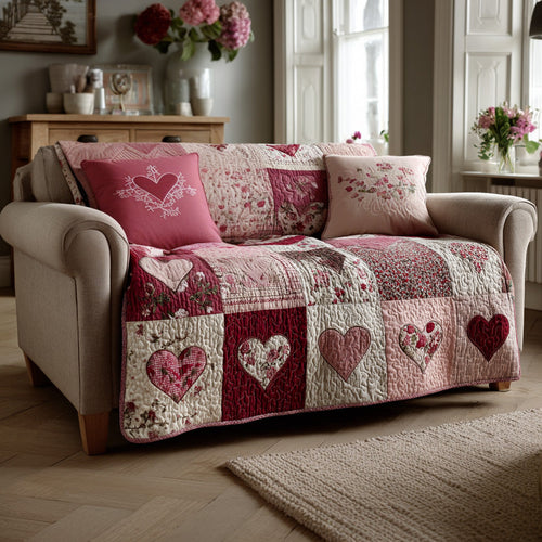 Blush Romance Quilted Blanket NCU0LDH264