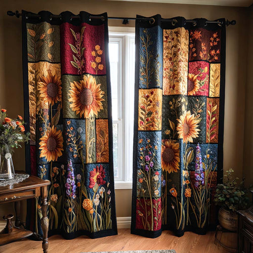 Blushing Dawn Quilted Curtains NCU0NNT2438