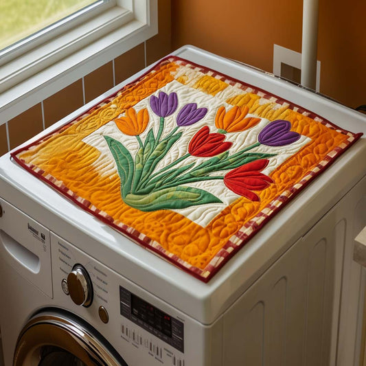 Blushing Tulip Days Quilted Washer and Dryer Cover NCU0NNT1450