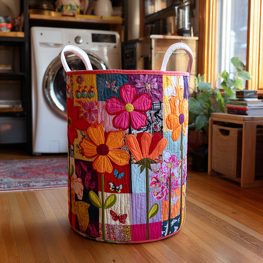 Bohemian Path v2 Quilted Laundry Basket NCU0DV610