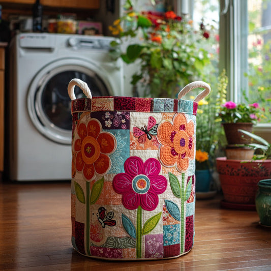 Bohemian Life Quilted Laundry Basket NCU0DV609