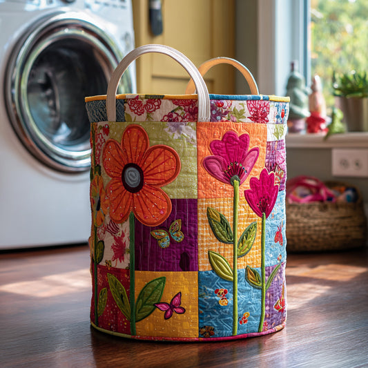Boho Path Quilted Laundry Basket NCU0DV613