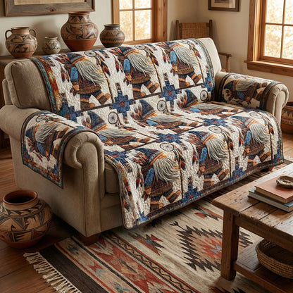 Boho Ember Harmony Quilted Sofa Cover NCU0PTT3000