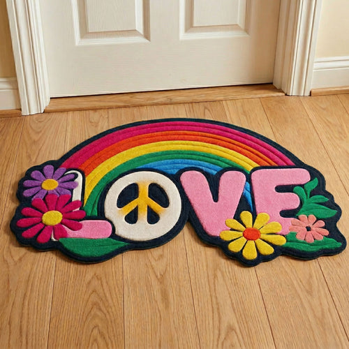 Boho Rainbow Custom Shape Doormat NCU0NNT3142