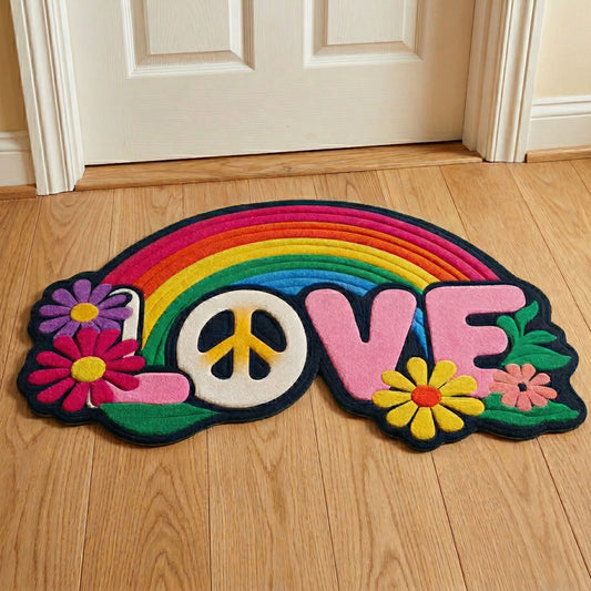 Boho Rainbow Custom Shape Doormat NCU0NNT3142
