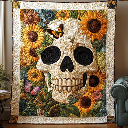 Boho Skull Quilted Blanket NCU0TL1883