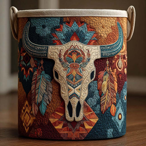 Boho Spirit Quilted Laundry Basket NCU0DQQ0118