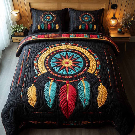 Boho Starfire Dream 3-Piece Quilted Bedding Set NCU0NXD1617