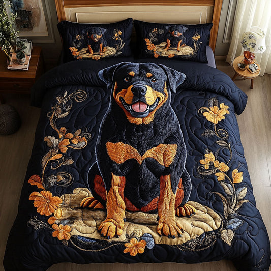 Bold Companion 3-Piece Quilted Bedding Set NCU0NNT650