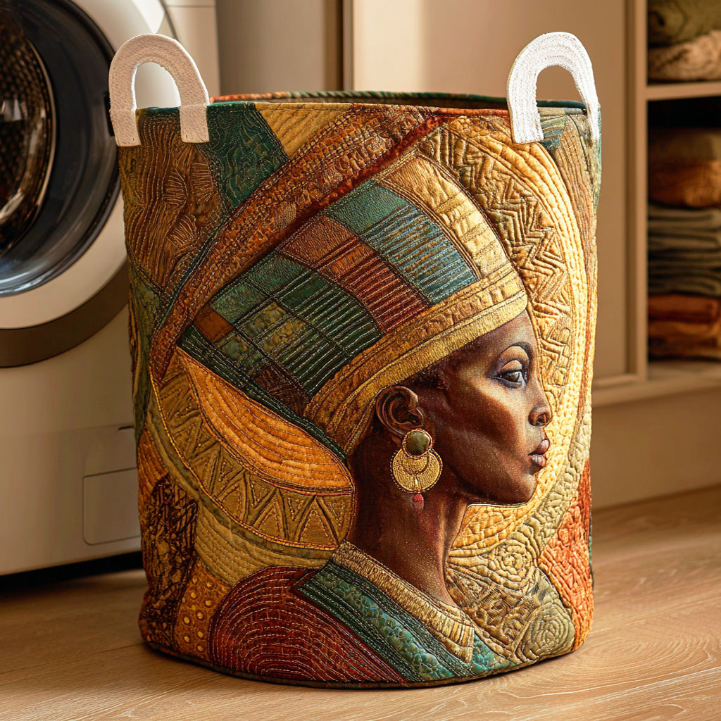 Bold Harmony Quilted Laundry Basket NCU0NTD711