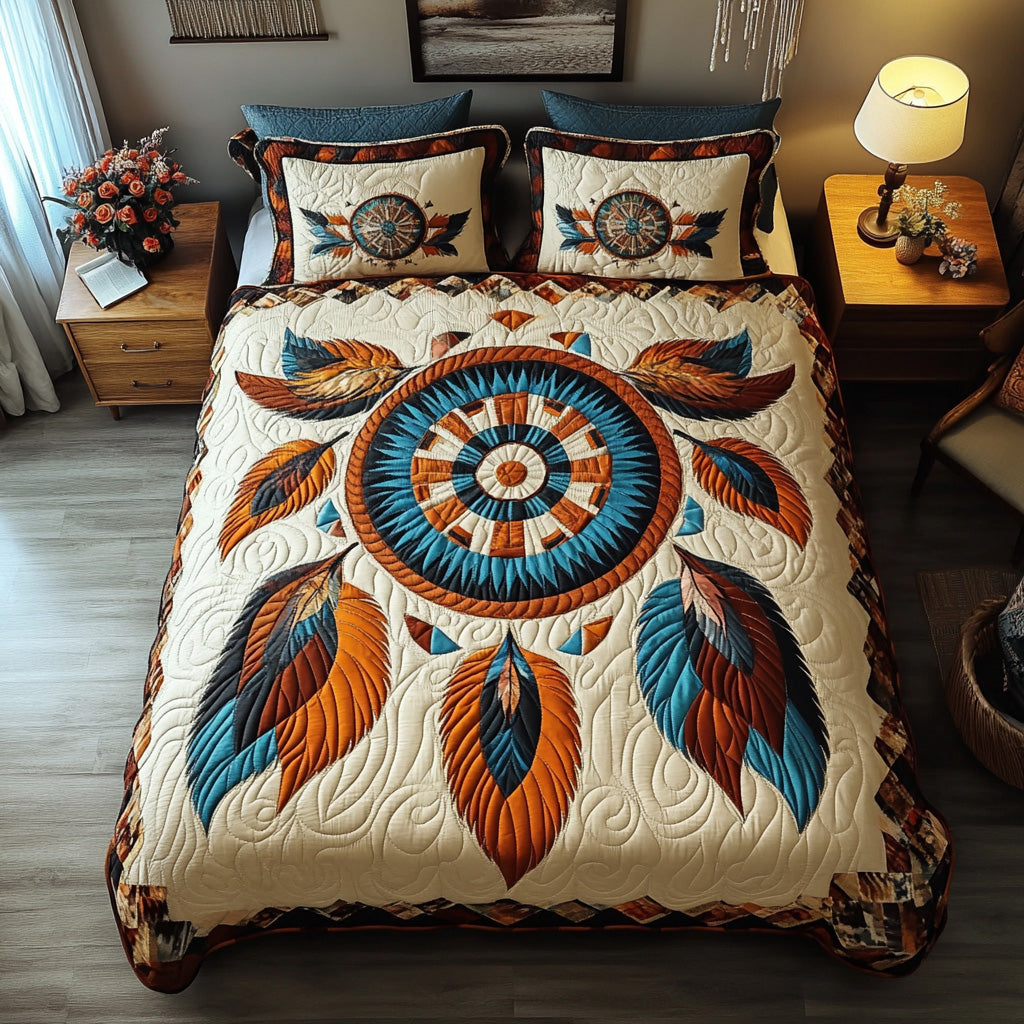 Bold Mesa Catcher 3-Piece Quilted Bedding Set NCU0LDH864