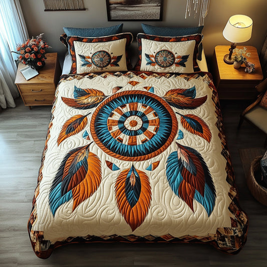 Bold Mesa Catcher 3-Piece Quilted Bedding Set NCU0LDH864