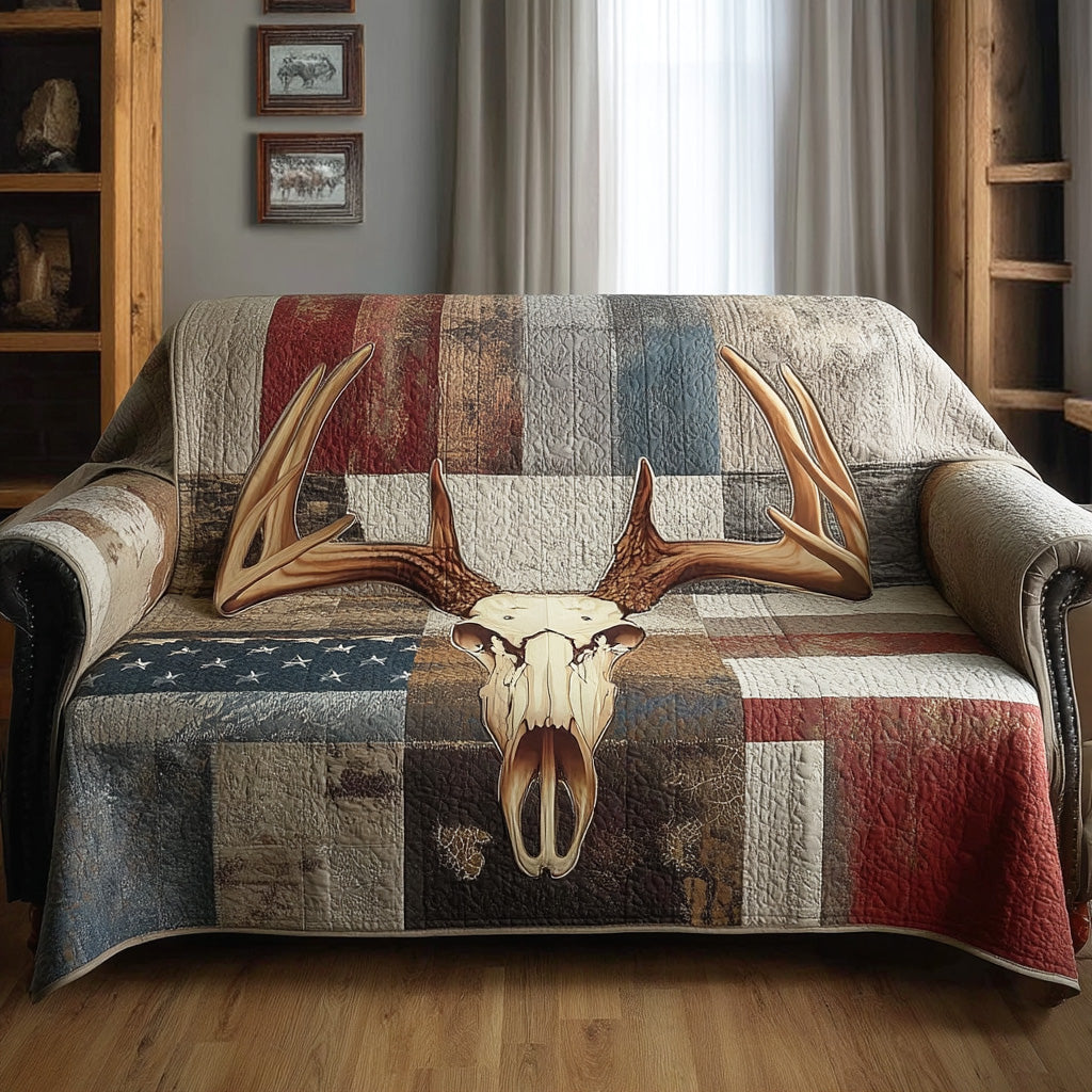 Bone Frontier Quilted Sofa Cover NCU0NTD1340