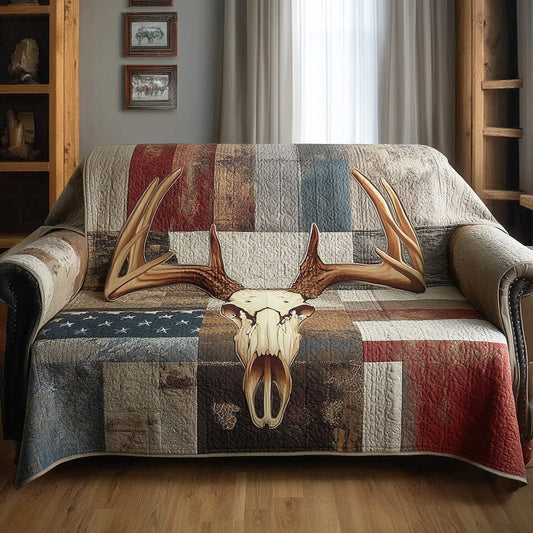 Bone Frontier Quilted Sofa Cover NCU0NTD1340