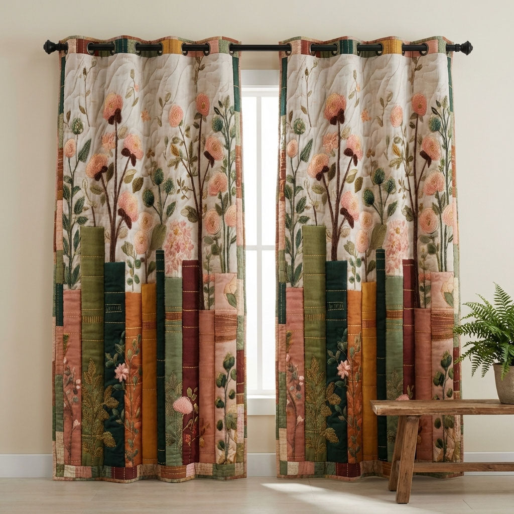Book Garden Quilted Curtains NCU0DDK2585