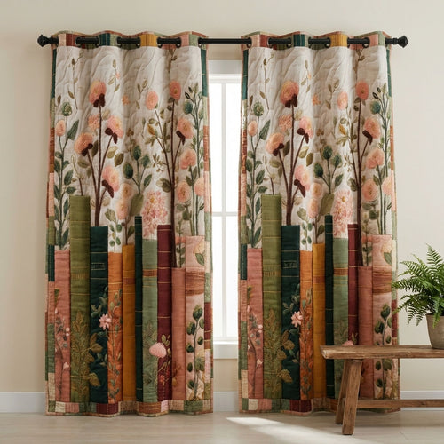 Book Garden Quilted Curtains NCU0DDK2585