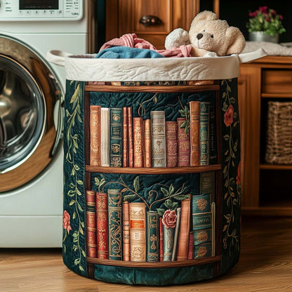 Book Haven Quilted Laundry Basket NCU0NNT1118