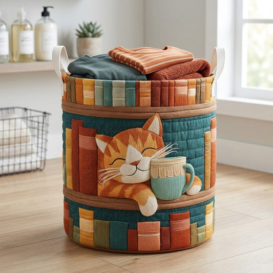 Book Naps Quilted Laundry Basket NCU0PVL819