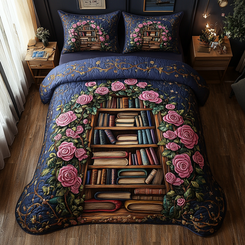 Bookish Blooms Duvet Cover Set NCU0DV288