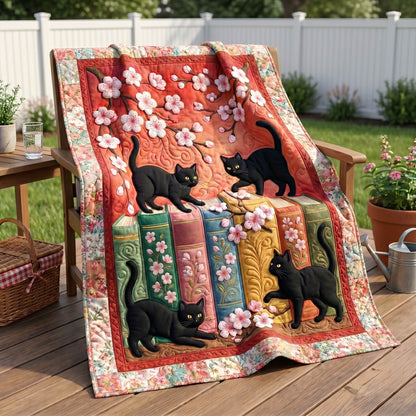 Bookish Shadow Quilted Blanket NCU0NTD1947