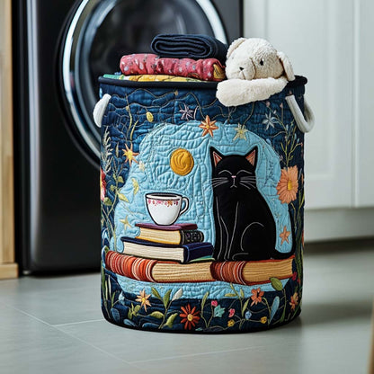 Bookish Vibes Quilted Laundry Basket NCU0NNT1119