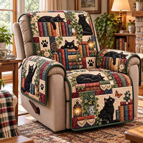 Bookshelf Cat Nook Quilted Sofa Cover NCU0HNH1336