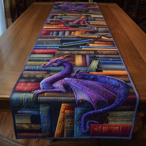 Bookwyrm Quilted Table Runner NCU0NXD463