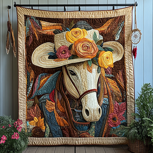 Boots and Spurs Quilted Blanket NCU0DK975