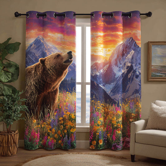 Boreal Bear Dream Quilted Curtains NCU0HNH771