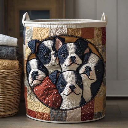 Boston Pals Quilted Laundry Basket NCU0NXD624