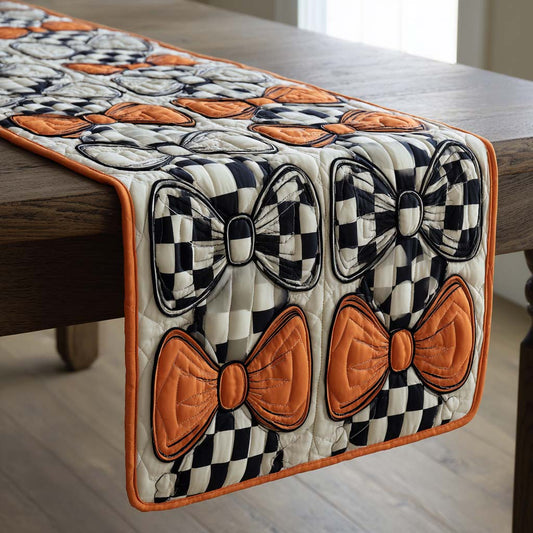 Bow Masquerade Quilted Table Runner NCU0NXD290