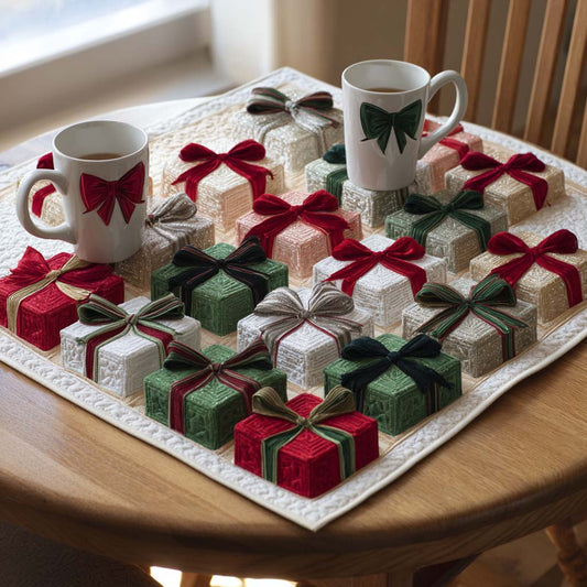 Box of Cheer Quilted Table Topper NCU0NXD258