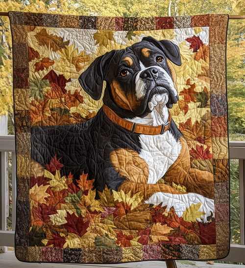 Boxer Dog Rest Quilted Blanket NCU0PT640