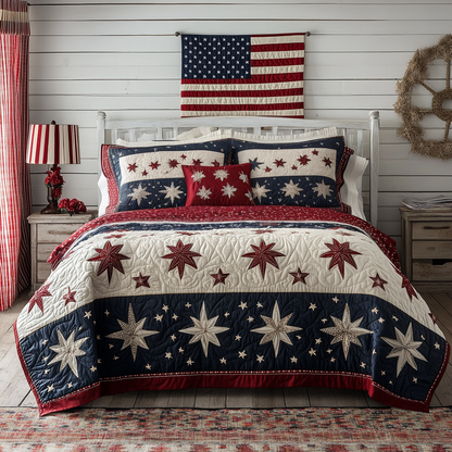 Brave America 3-Piece Quilted Bedding Set NCU0NVH902