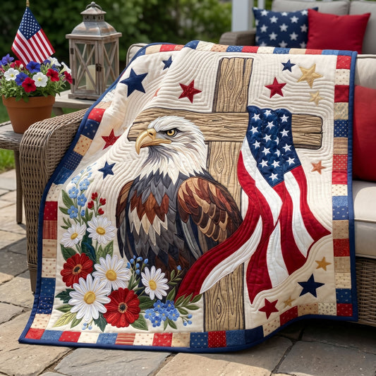 Brave Faith Quilted Blanket NCU0NNT3181