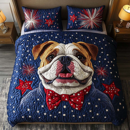 Brave Pup Spirit 3-Piece Quited Bedding Set NCU0NNT846
