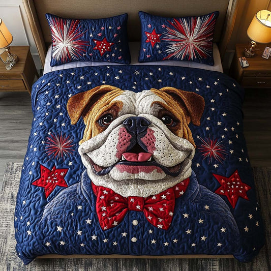 Brave Pup Spirit 3-Piece Quited Bedding Set NCU0NNT846