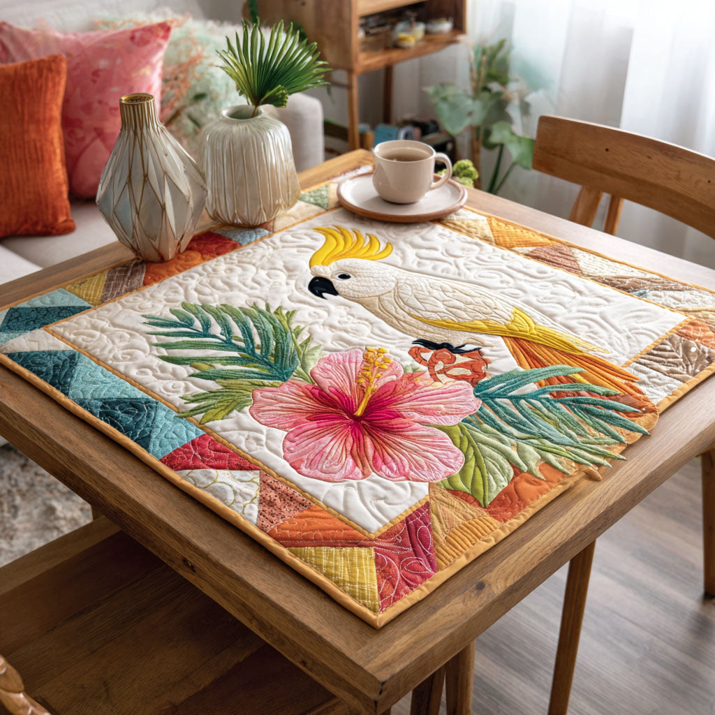 Bright Beak Quilted Table Topper NCU0NTD193