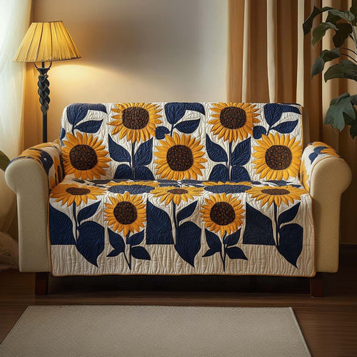 Bright Bloom Quilted Sofa Cover NCU0NNT2115